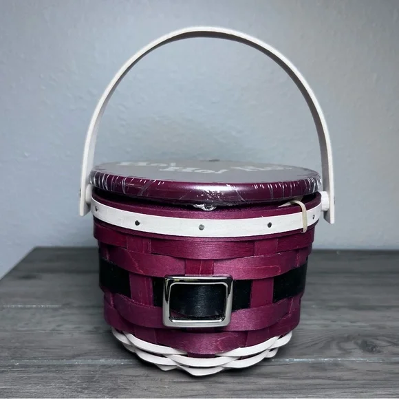 Longaberger NEW 1st Edition 2010 Santa Belly "Ho! Ho! Ho!" Basket Set Christmas - Picture 16 of 16